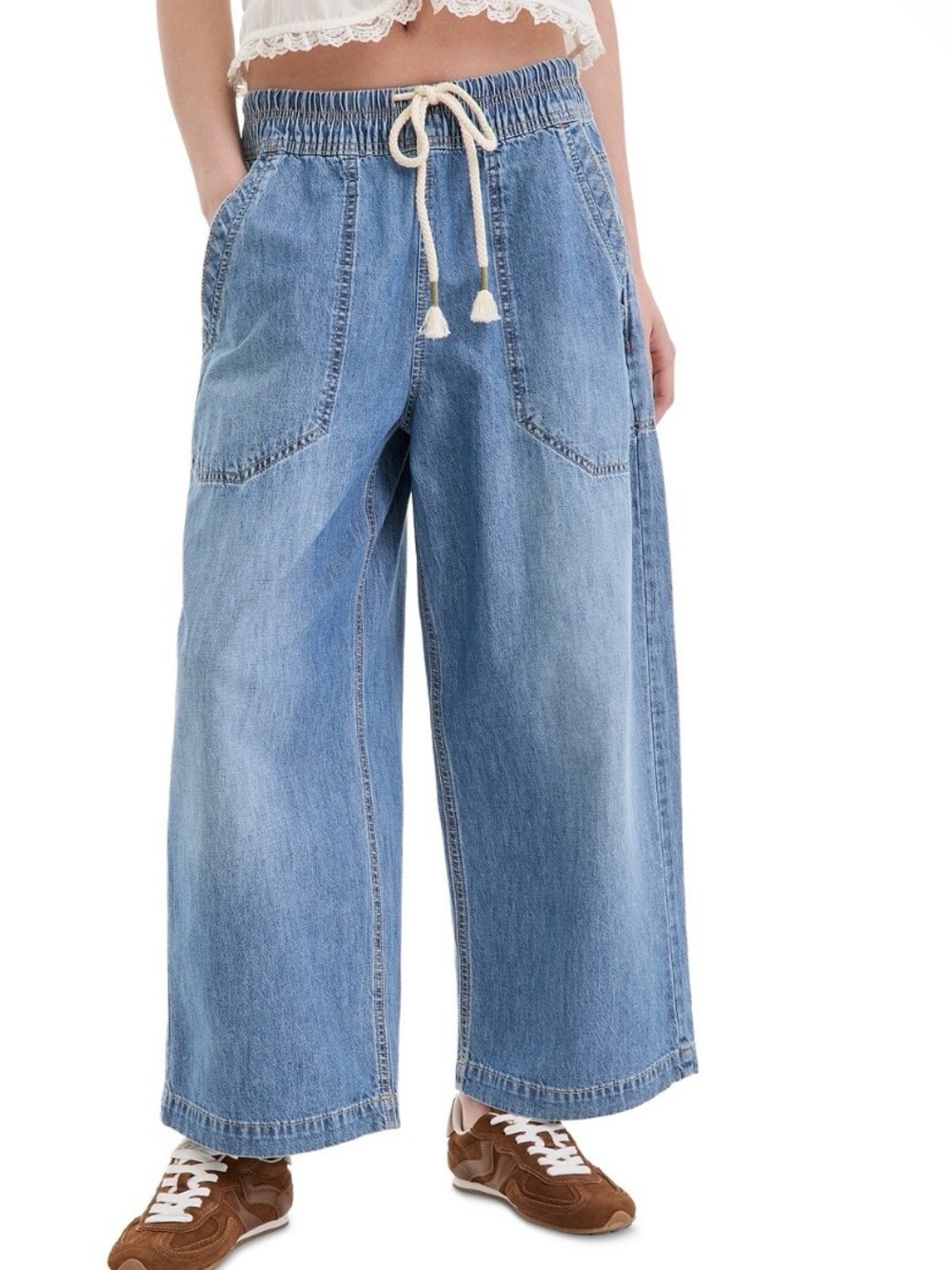 Free People Easy Peasy Pull-On Jeans